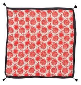 Rock Flower Paper Gianna Red Silk Scarf