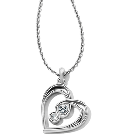 Brighton - Infinity Sparkle Petite Heart Necklace
