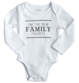 Mud Pie White Family Favorite Cotton Crawler