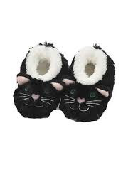 Baby Snoozies Black Cat Slippers 0-3