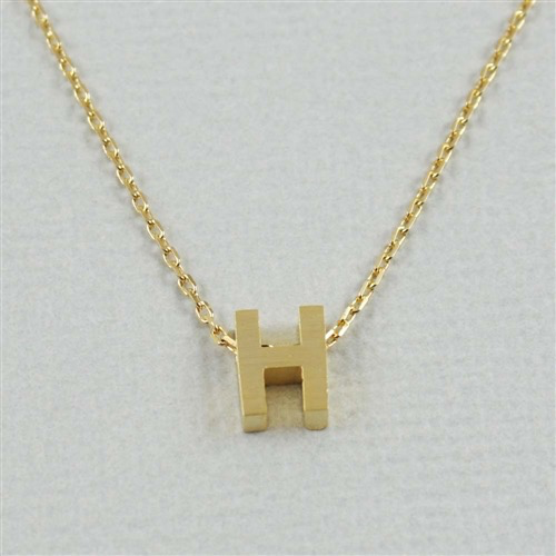 Cool and Interesting - Gold Block Initial H