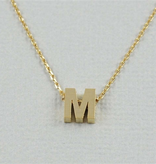 Cool and Interesting - Gold Block Initial M