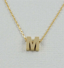 Cool and Interesting - Gold Block Initial M