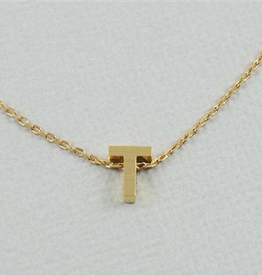 Cool and Interesting - Gold Block Initial T