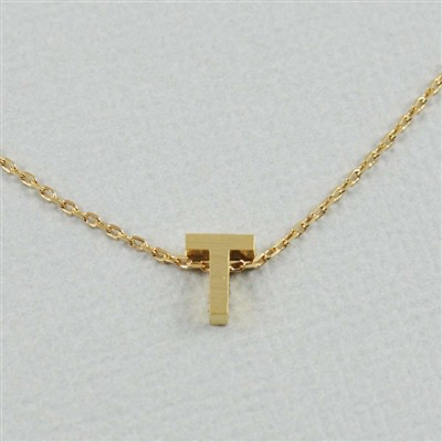 Cool and Interesting - Gold Block Initial T