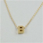 Cool and Interesting - Gold Block Initial B