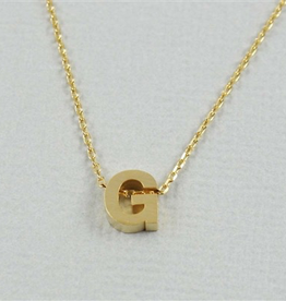 Cool and Interesting - Gold Block Initial G