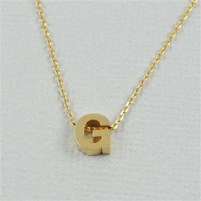 Cool and Interesting - Gold Block Initial G