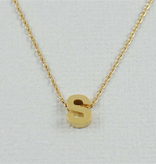 Cool and Interesting - Gold Block Initial S