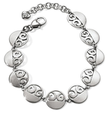 Brighton - London Groove Disc Link Bracelet