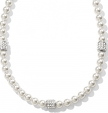 Brighton - Meridian Petite Pearl Station Necklace