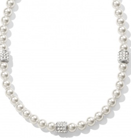 Brighton - Meridian Petite Pearl Station Necklace