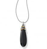 Brighton - Neptune's Rings Pyramid Black Agate Necklace