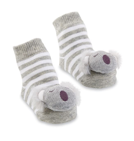 Mud Pie Koala Rattle Toe Socks