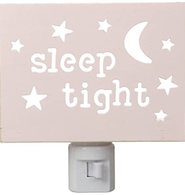 Mud Pie Pink Cut-Out Wood Night Light