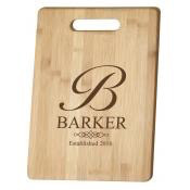 Personalized Bamboo Cutting Board w/ Handle