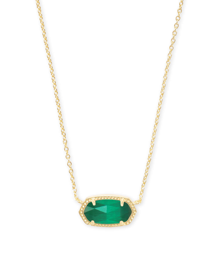 Kendra Scott - Elisa Necklace in Emerald Cats Eye