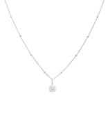 Stia Jewelry Love Letters - Mini Disk Letter Necklace/W