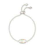 Kendra Scott Elaina Silver Adjustable Chain Bracelet In Dichroic Glass<br />
Elaina Silver Adjustable Chain Bracelet In Dichroic Glass