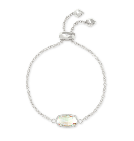 Kendra Scott Elaina Silver Adjustable Chain Bracelet In Dichroic Glass<br />
Elaina Silver Adjustable Chain Bracelet In Dichroic Glass