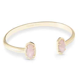 Kendra Scott Elton Bracelet Gold Rose Quartz