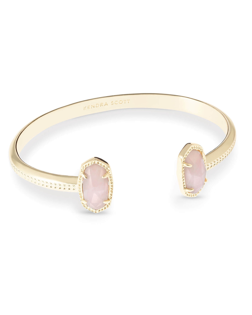 Kendra Scott Elton Bracelet Gold Rose Quartz