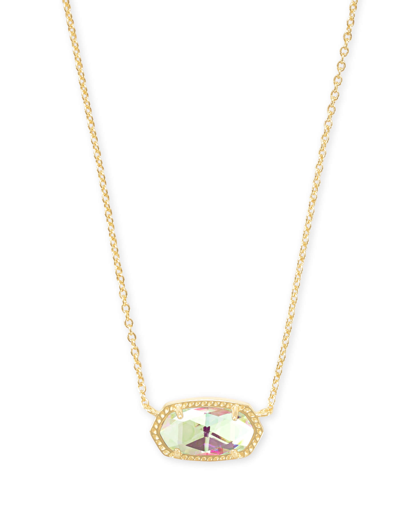 Kendra Scott Elisa Necklace Gold Dichroic Glass