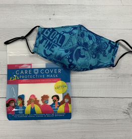 Kid's Care Cover Mask - Blue Graphic