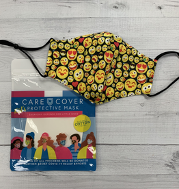 Kid's Care Cover Mask - Emoji Faces