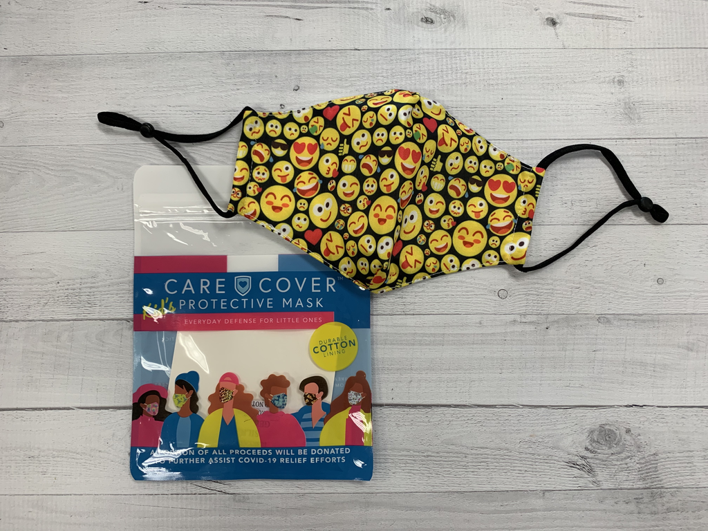 Kid's Care Cover Mask - Emoji Faces