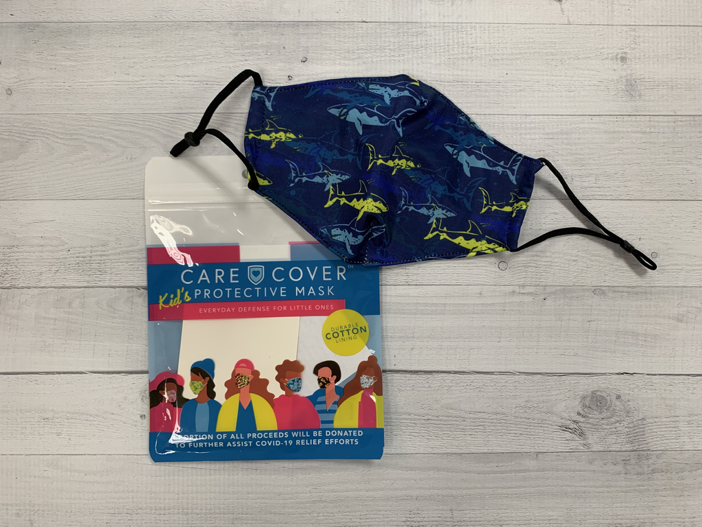 Kid's Care Cover Mask - Sharks