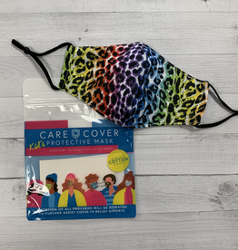 Kid's Care Cover Mask - Rainbow Leopard