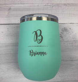 P Graham Dunn 12 oz Personalized Tumbler - Teal