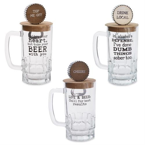 Mud Pie Alcohol Defense Beer Mug Set