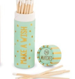 Mud Pie Teal Birthday Matches Tube