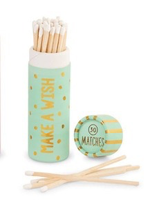 Mud Pie Teal Birthday Matches Tube