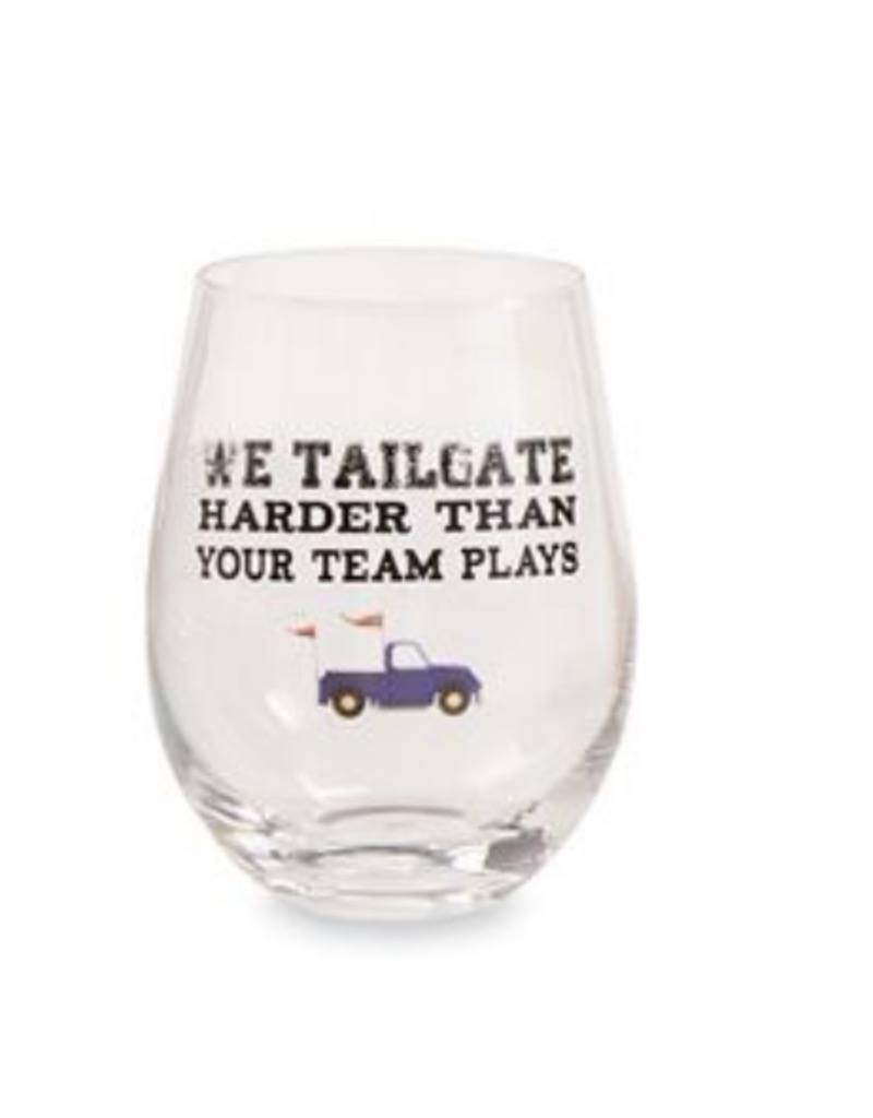 Mud Pie Truck Tailgate Wine Glass Set