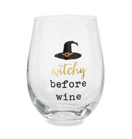 Mud Pie Witchy Stemless Wine Glass