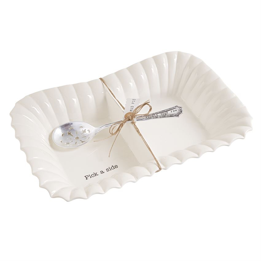 Mud Pie Large Divided Side Set