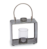 Mud Pie Rectangle Mini Tin Lantern