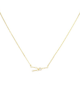Initial Reaction Constellation Necklace - Taurus/Gold