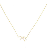 Initial Reaction Constellation Necklace - Virgo/Gold