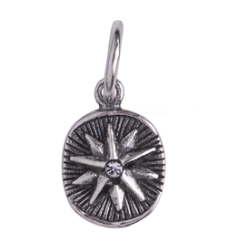 Vital Spark Charm-Compass-Sterling Silver