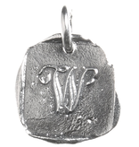 Waxing Poetic Baby Insignia Charm- Silver- Letter W