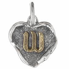 Waxing Poetic Heart Insignia-Brass/Silver-W