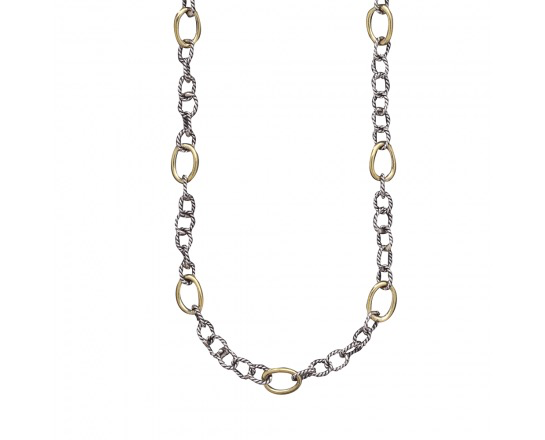 Waxing Poetic Twisted Link w/ Brass Rings - 30”