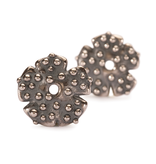 Morning Dew Earrings, Silver