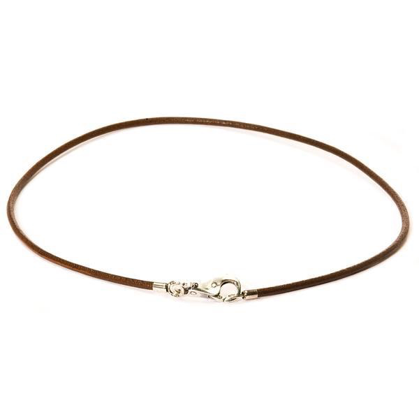 TROLLBEAD - Necklace Leather Brown 17.7 inch