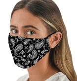 Snoozies Black Bandana Fashion Face Covering