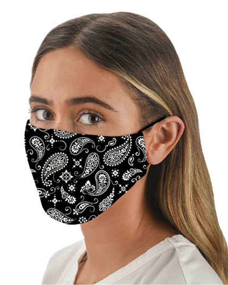 Snoozies Black Bandana Fashion Face Covering